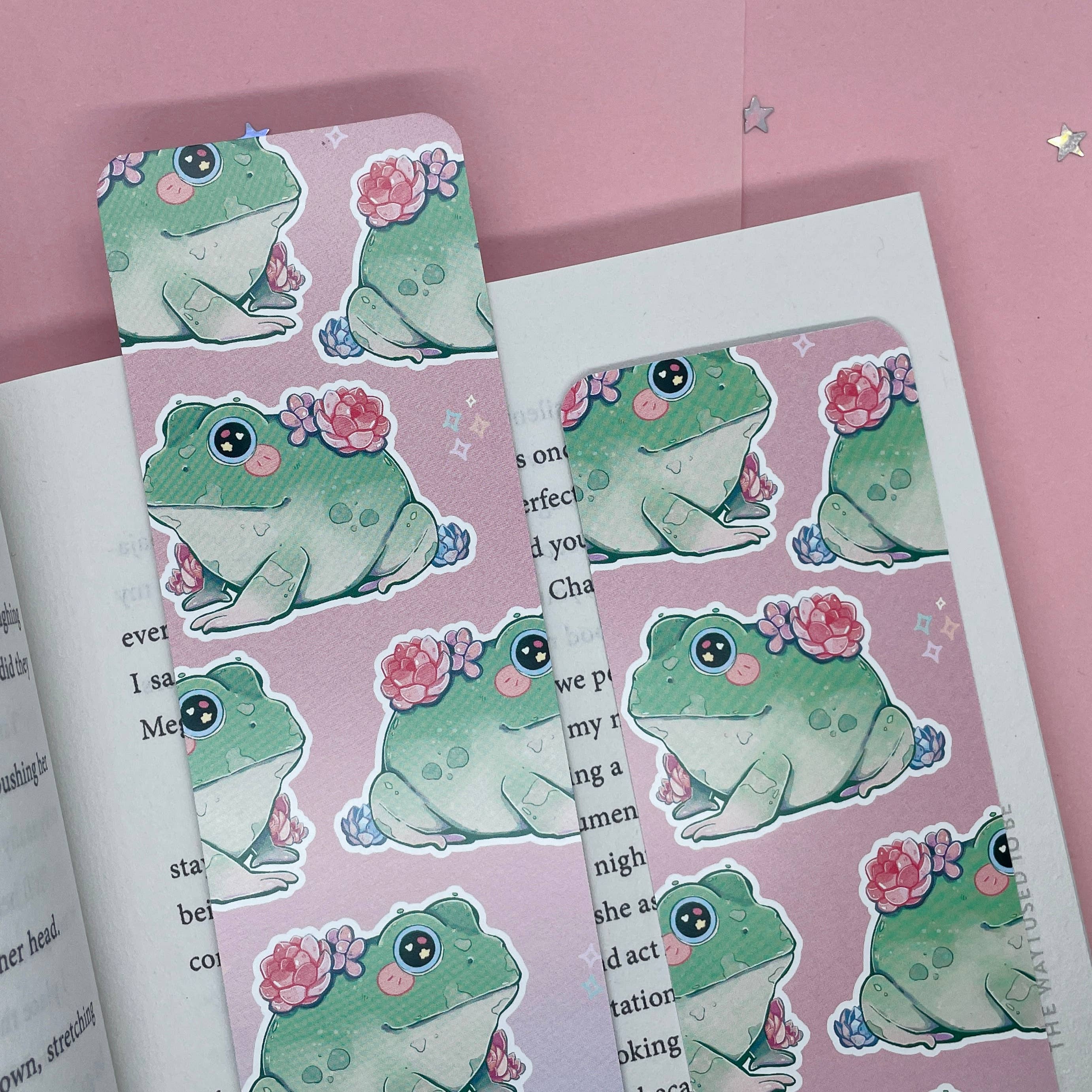 BubblesArtCraft - Vendita all'ingrosso Segnalibro - Segnalibro a forma di rana succulenta | kawaii | Segnalibro carino |3