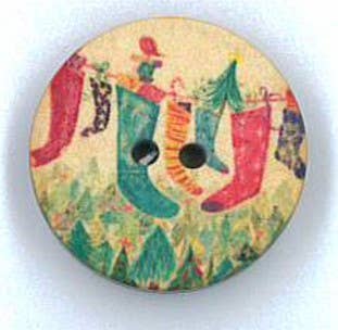 NEMARK - Wholesale Sewing Button/Snap - CHRISTMAS PRINT BUTTON MODEL 591