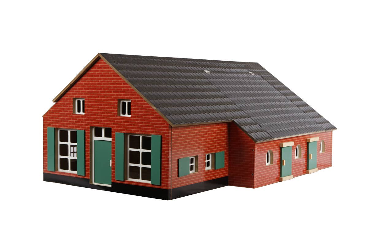 American Hobbies & Merchandising - Wholesale Wood Toy - Kids - Kids Globe 1:32 scale Wooden Farmhouse Toy W/ Farm Building3