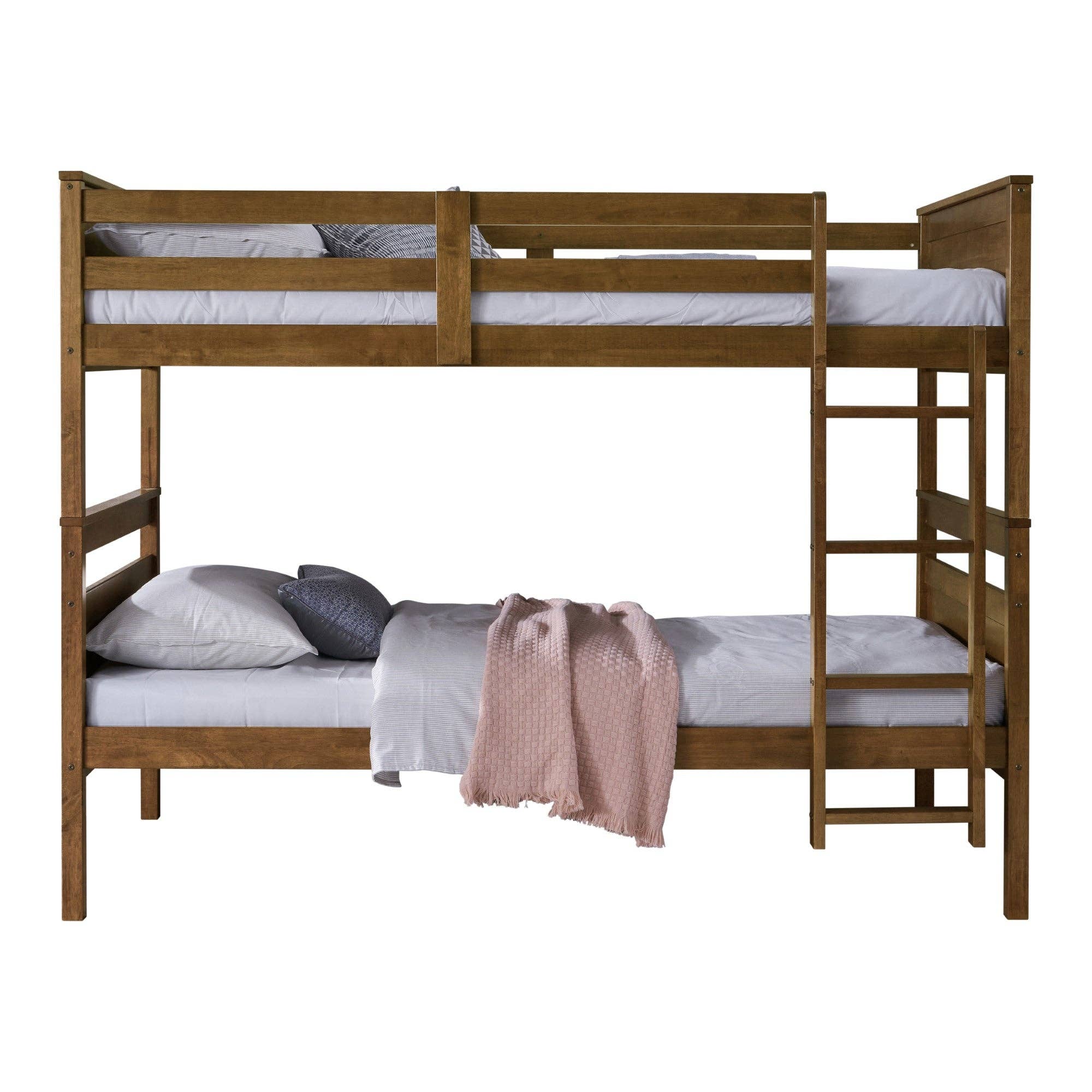 Home Design - Wholesale Bed - Home Design Exeter Twin Over Twin Solid Wood Standard Bunk Bed Frame15