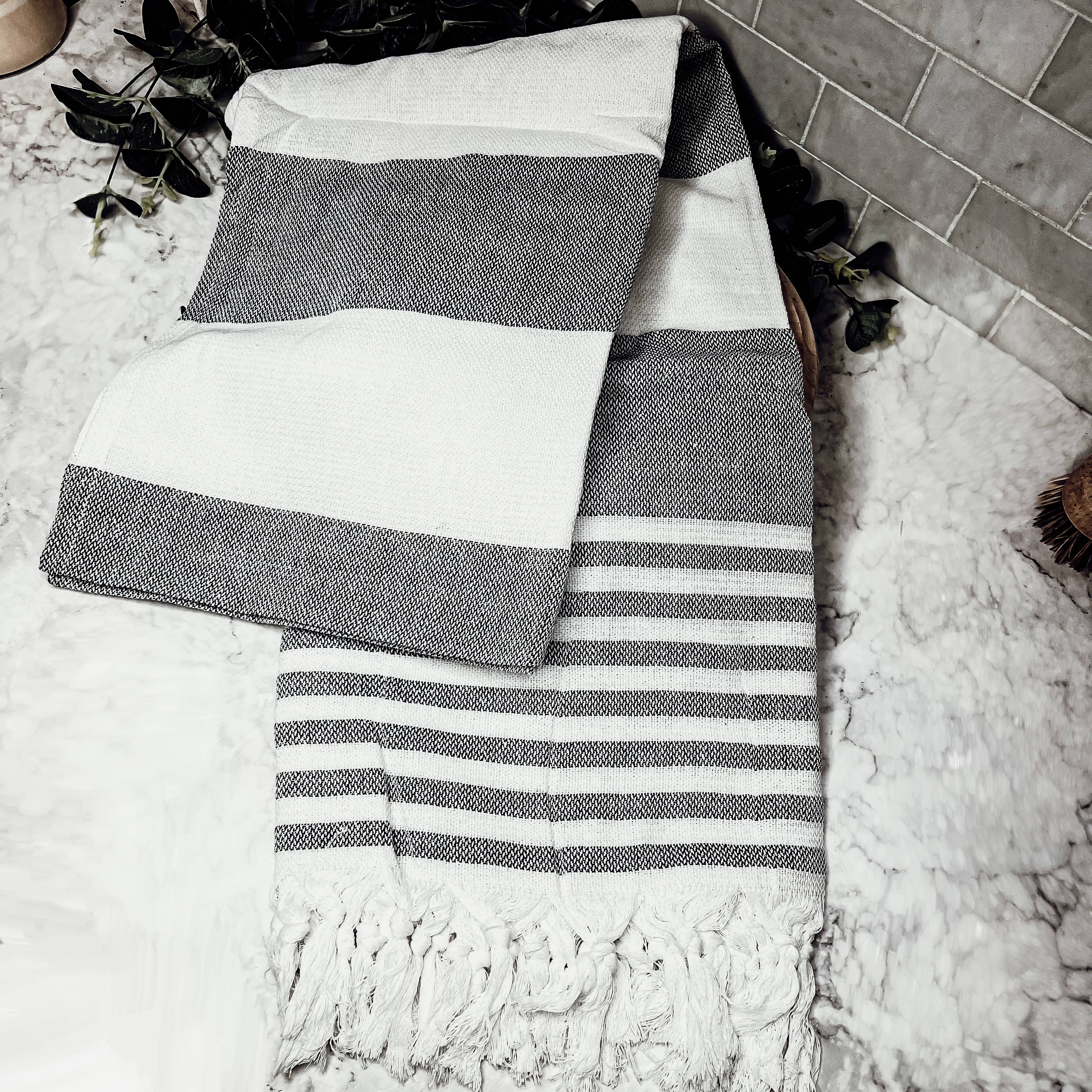 Gia Roma - Vente Serviettes de bain - Serviettes turques Grandes serviettes 100% coton | 40 x 70 « | 200 g/m²99