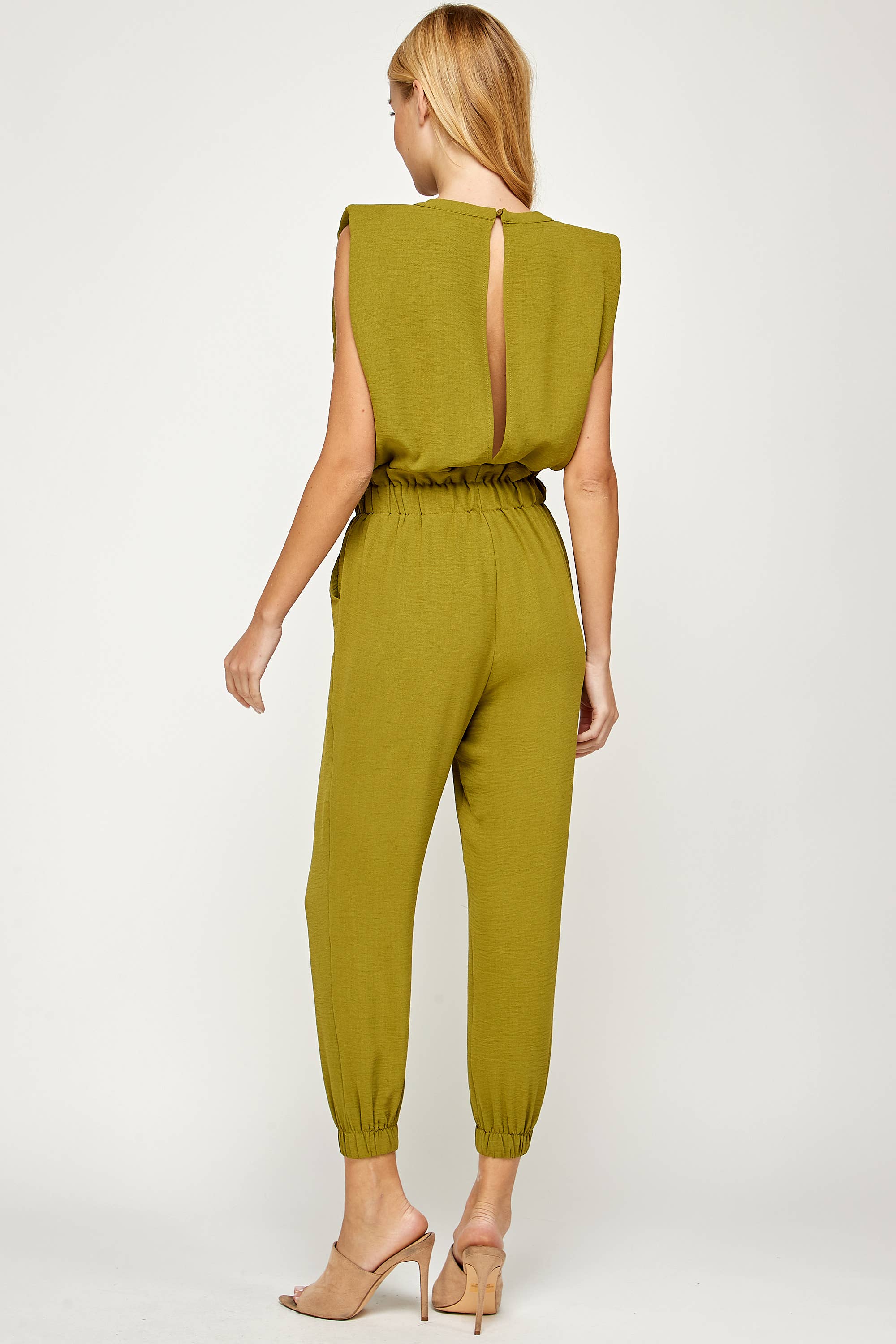 Strut & Bolt – wholesale Jumpsuit – Women's – Shoulder Muscle Padded Sleeveless Jogging Jumpsuit19