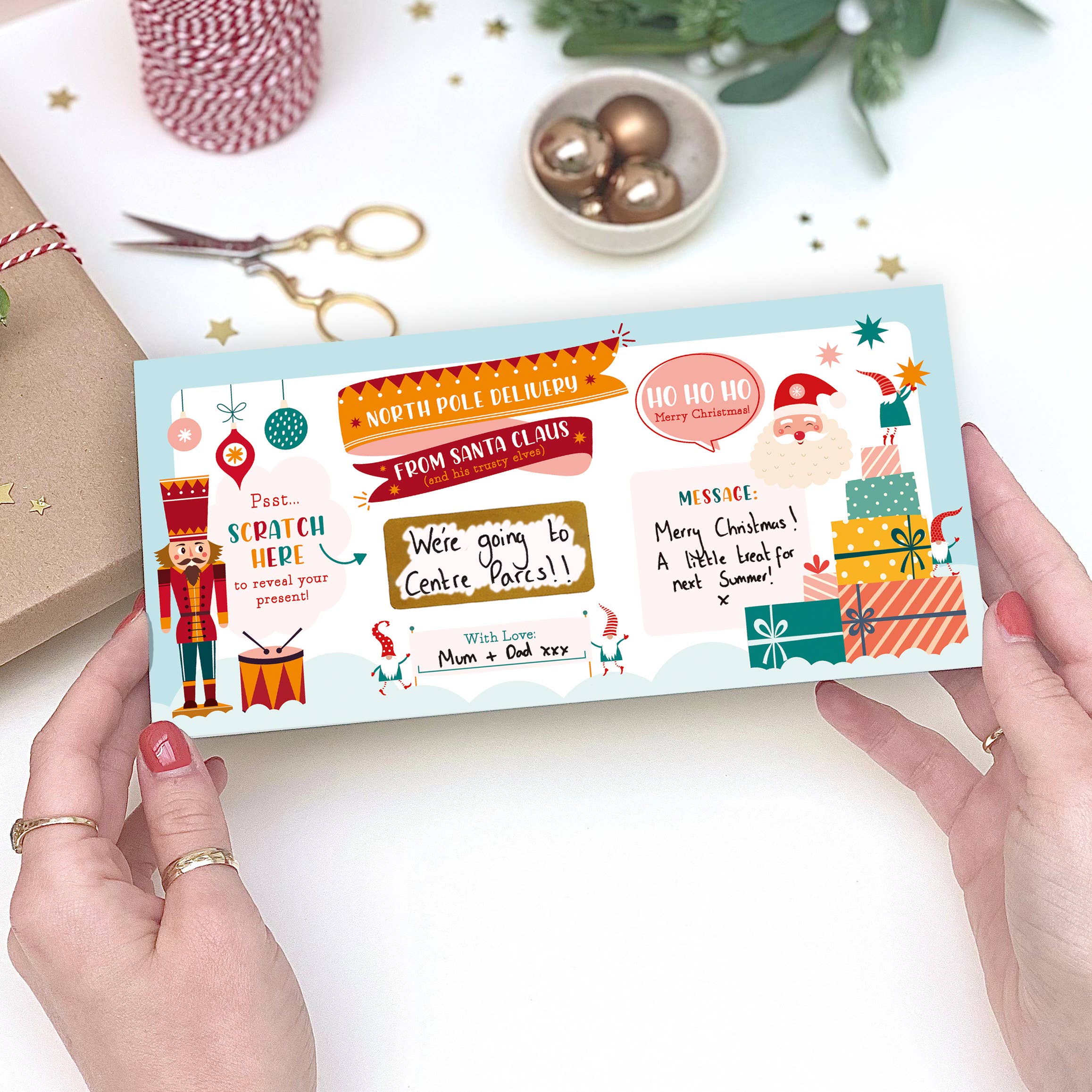 Rodo Creative - Wholesale Christmas card - Santa’s North Pole Delivery Ticket