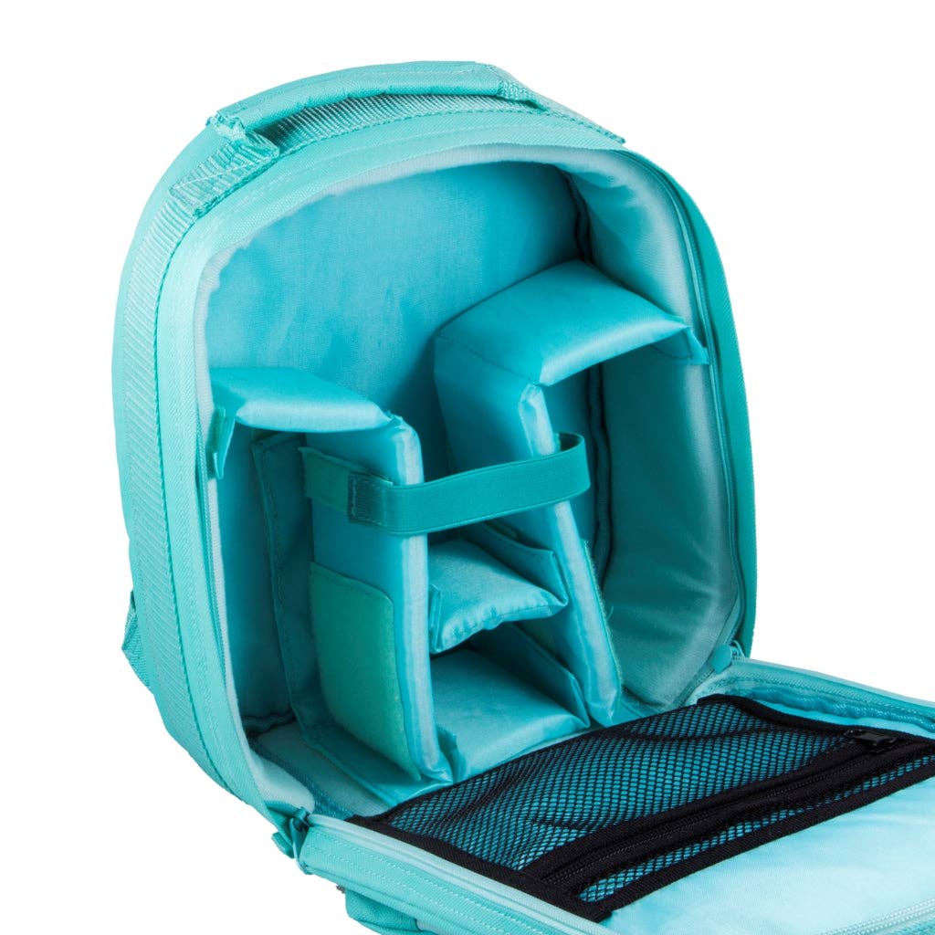 Smile - Wholesale Photograph - SMART - Backpack Camera Bag for DSLR, Mirrorless and Accessories - TURQUOISE BLUE11