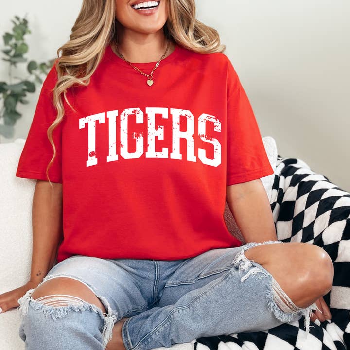 TIGERS CREWNECK TEE/SWEATSHIRT for wholesale by It's So Me