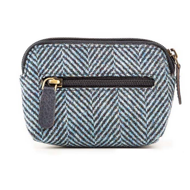 Tweed en leren portemonnee voor wholesale door Leather Guild