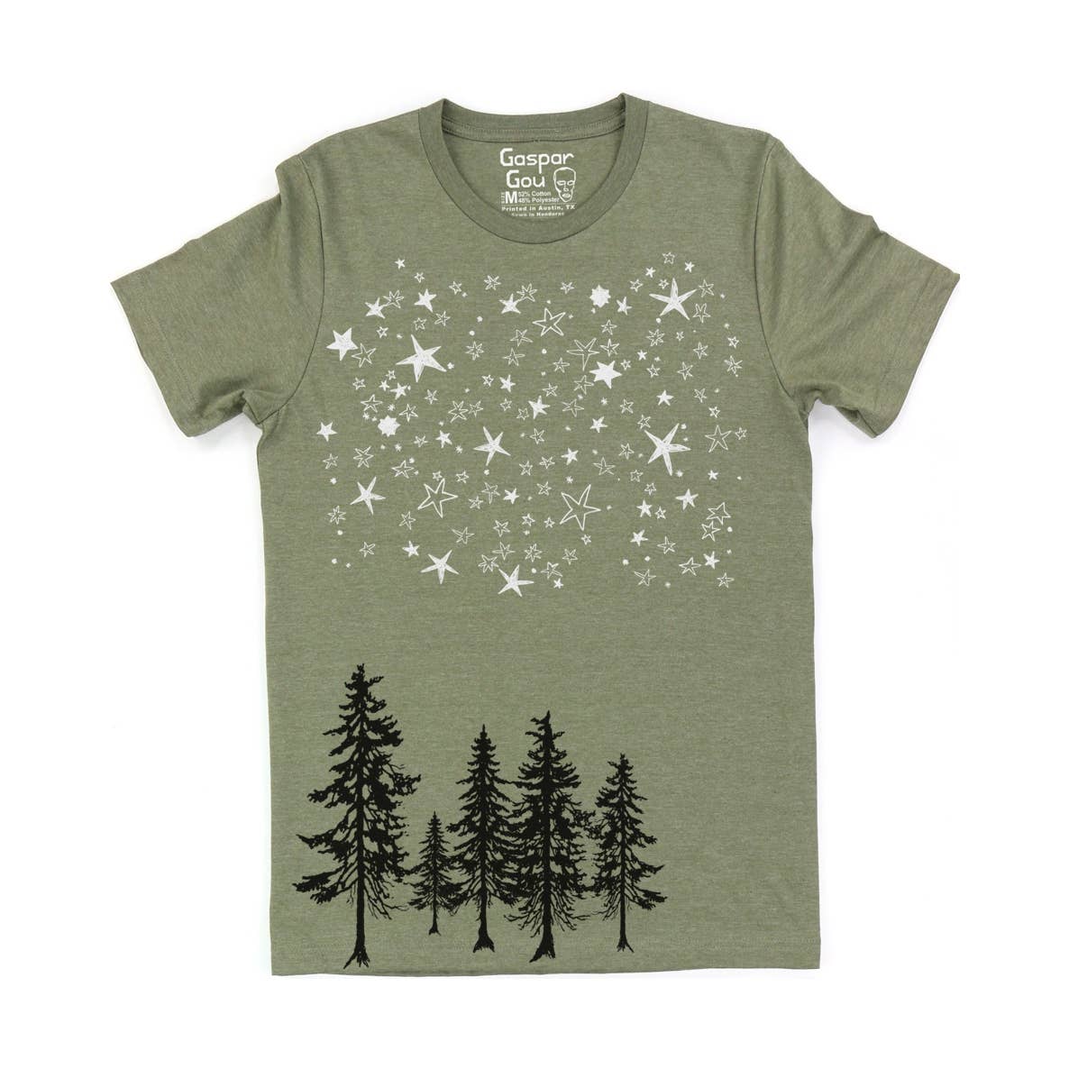 Gaspar Gou - Wholesale Screen Printed T-Shirt - Men's - Stars And Pines Charlie Tee2