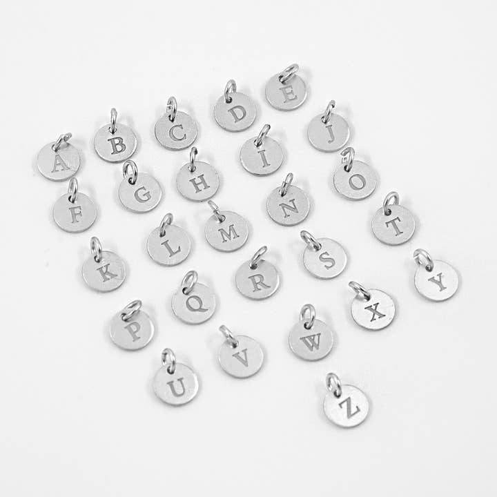 FELIX Z DESIGNS - Wholesale Pendant/Charm Necklace - 925 Silver Letter Tag (pack of 5) - SILVER2