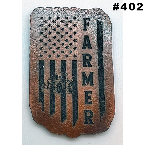 Wild Heritage Apparel - Venta al por mayor Accesorio para sombrero - Hombre - Parche de sombrero de cuero grabado personalizado14