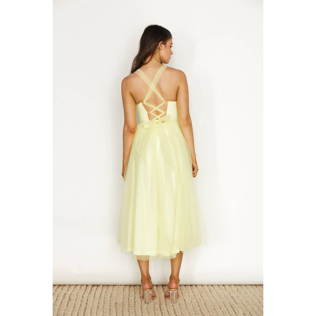 One and Only Collective - Vente Robe – femme - ROBE COURTE EN TULLE À LACETS / CM2003D1