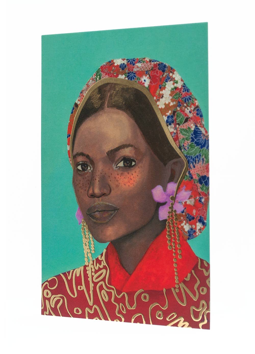 The Monarq - Wholesale Everyday Greeting Card - Gold Foil Art Card: Portrait 92