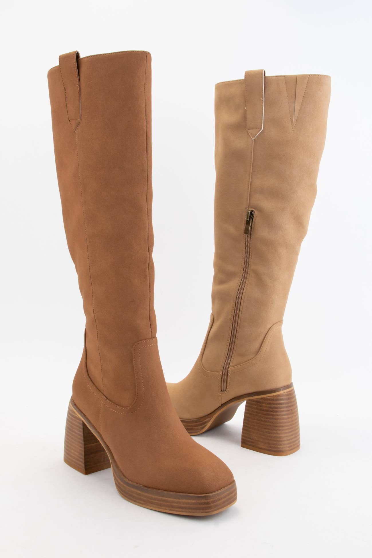 CCOCCI - Wholesale Boots - Women's - ALYSSA CHUNKY PLATFORM HEEL SLIM FIT TALL BOOTS3