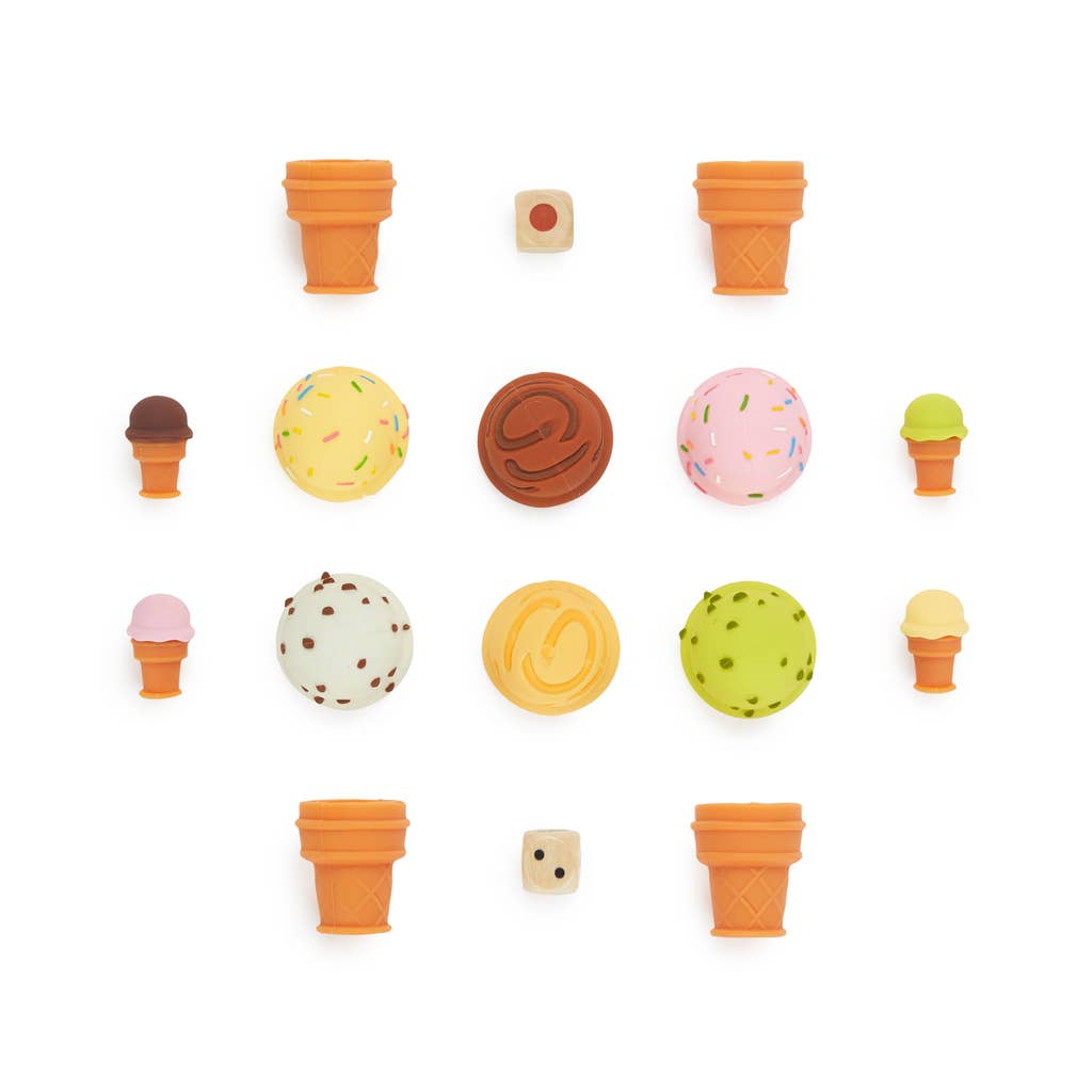 Balvi - Vente Jeux de société - Jeu de société La Gelateria avec plateau carton et éléments en plastique3