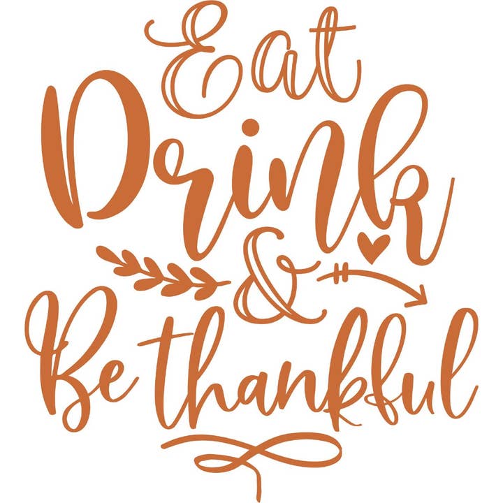 Asciugamano Eat Drink & Be Thankful per la vendita all'ingrosso da parte di Peach Closet