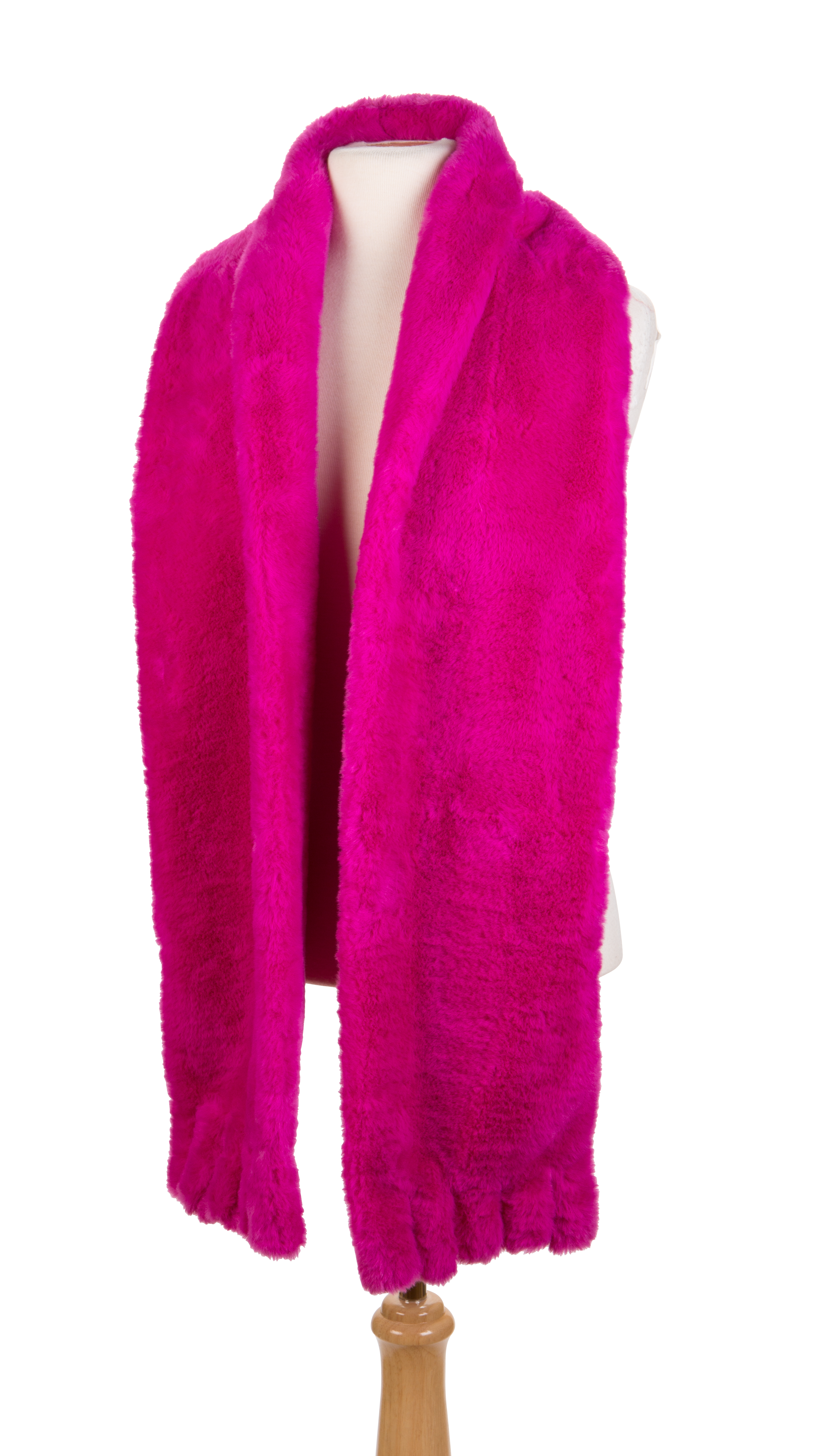 Kaleidoscope Accessories - Wholesale Scarf - Women's - Scarf Faux Fur Pocket with Fringe, 6 Assorted2