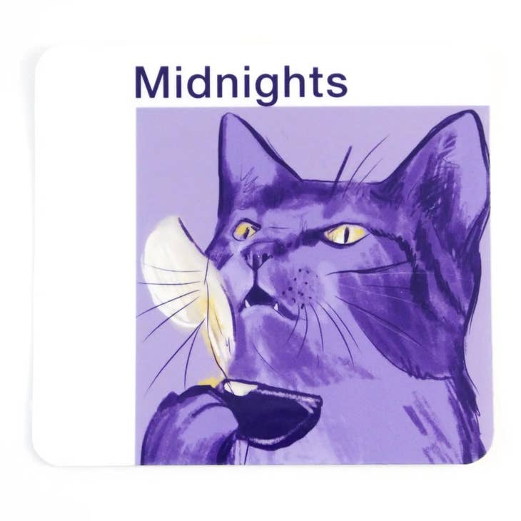 Amy Hartelust Art and Illustration - Wholesale Sticker - Midnight Cat Vinyl Sticker