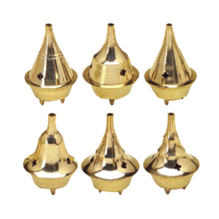 Brass Burner Censer Set (6) for wholesale by Designs by Deekay Inc.