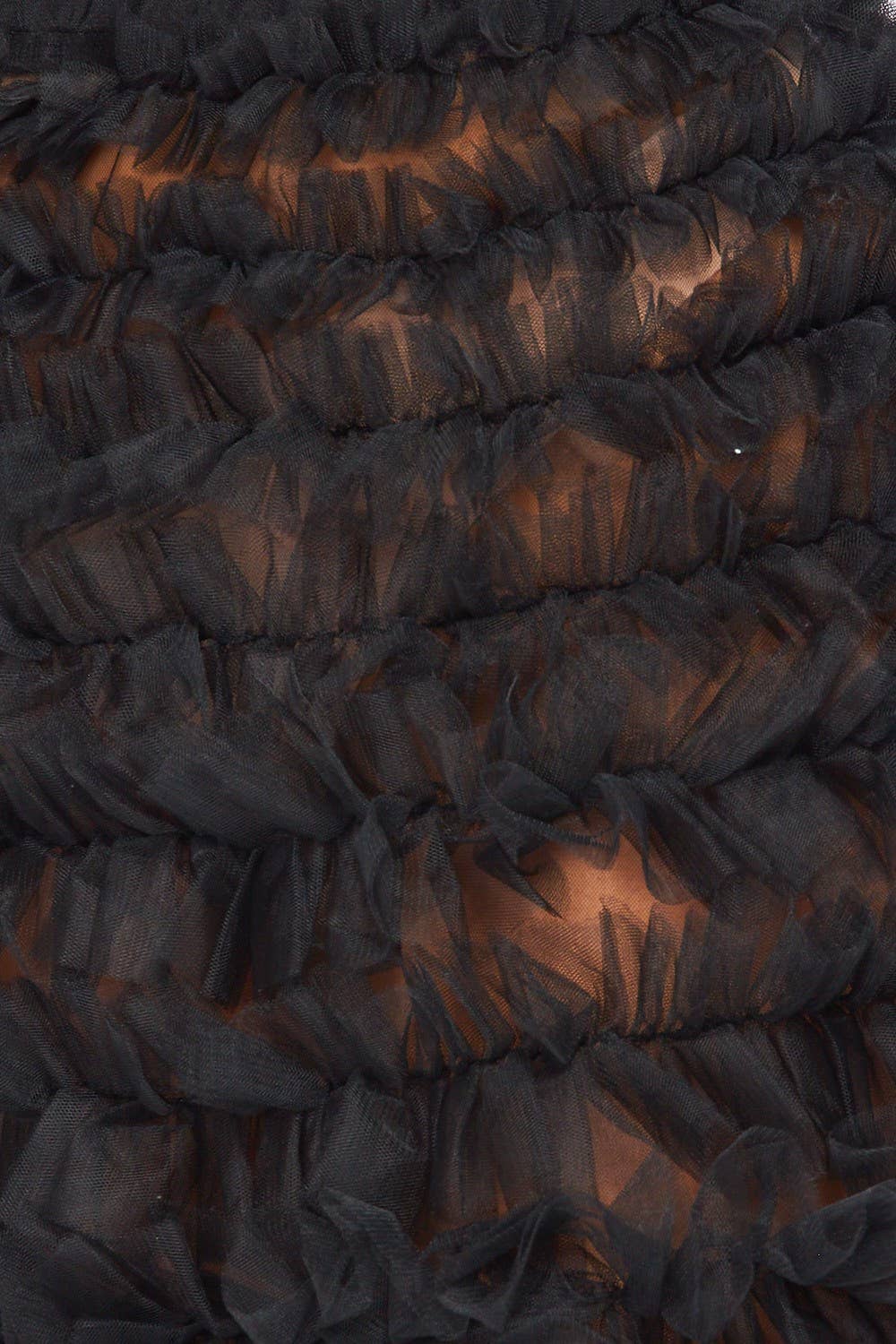 Hot & Delicious – Saia - Mulher por atacado – Saia de círculo midi em camadas de tule transparente para senhoras (HDS30139)4