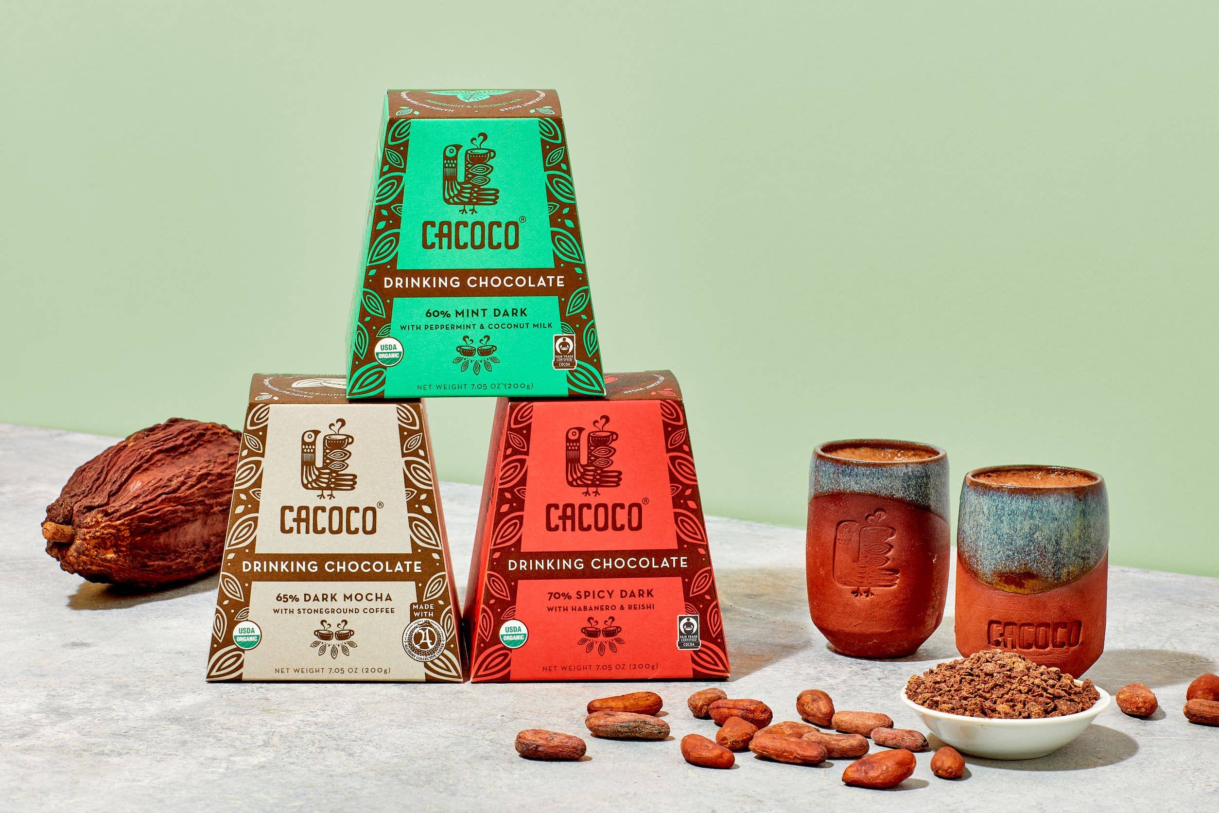 Coracao Chocolate & CACOCO - Wholesale Hot Cocoa Mix/Kit - 50% Barista Blend Drinking Chocolate (5 Lb Bulk)2