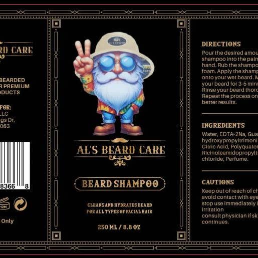 Al's Skægshampoo for engroshandel hos Al's Beard Care, LLC