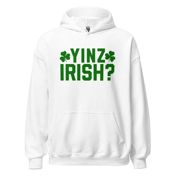 Felpa con cappuccio - Yinz irlandese? per la vendita all'ingrosso da parte di Yinzylvania