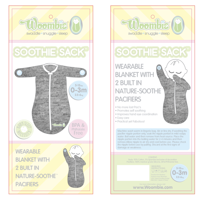 Woombie – Großhandel Schlafsack – Baby – Soothie Sack, Der Schlafsack, den sich alle Eltern wünschen!11
