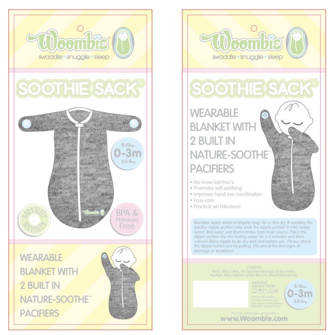 Woombie - Wholesale Sleepsack - Baby - Soothie Sack, The Sleep sack that every parent wants!11