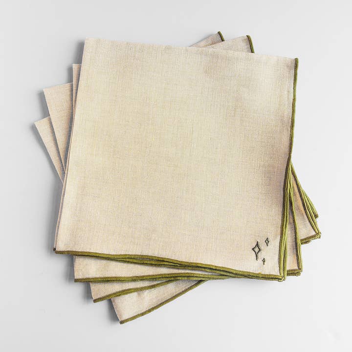 Lemoine Napkin - Dark Green for wholesale by Lemoine
