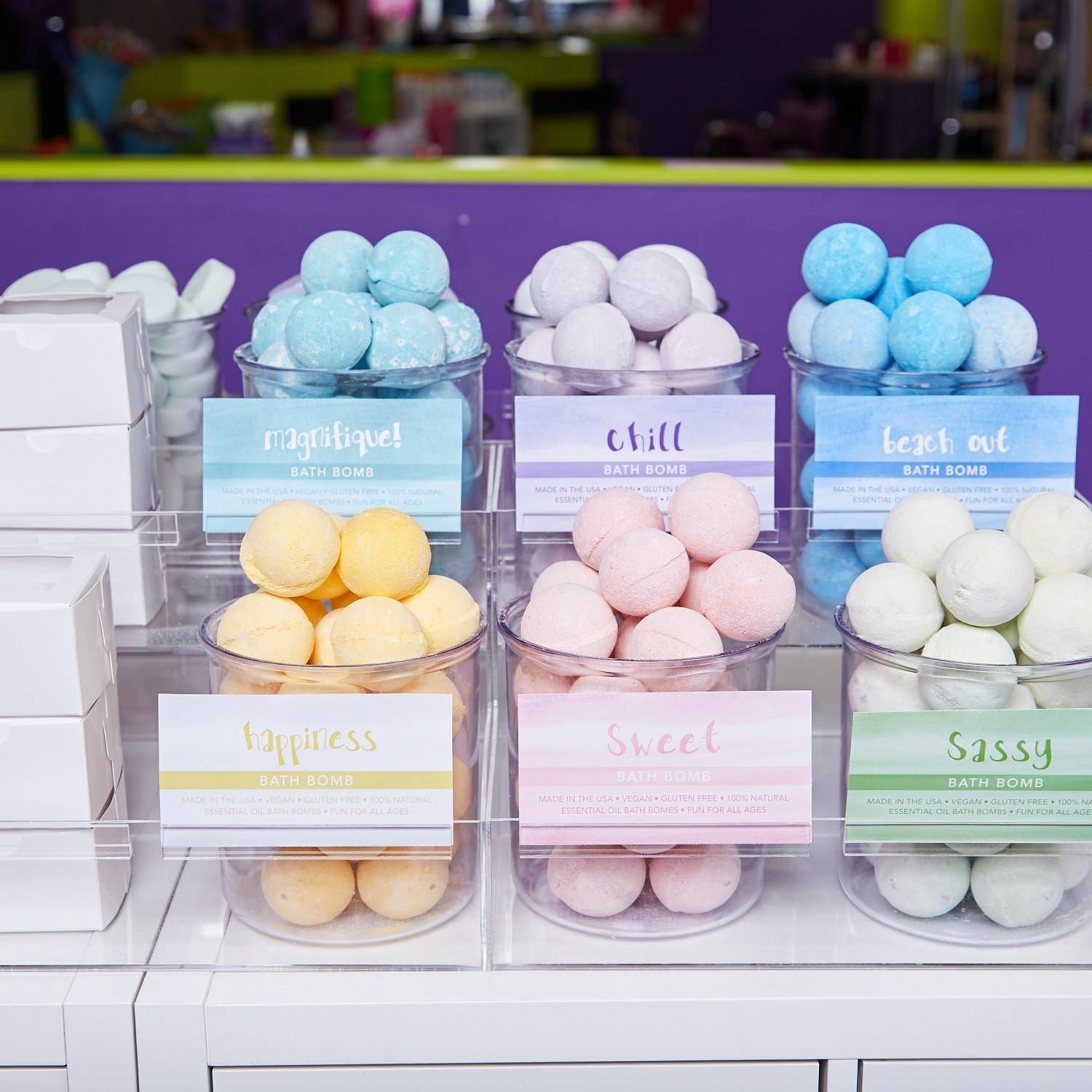 The Naked Bomb by Sweet & Sassy - Wholesale Bath Bomb/Fizz - Bath Bomb Starter Set - 6 Scent2