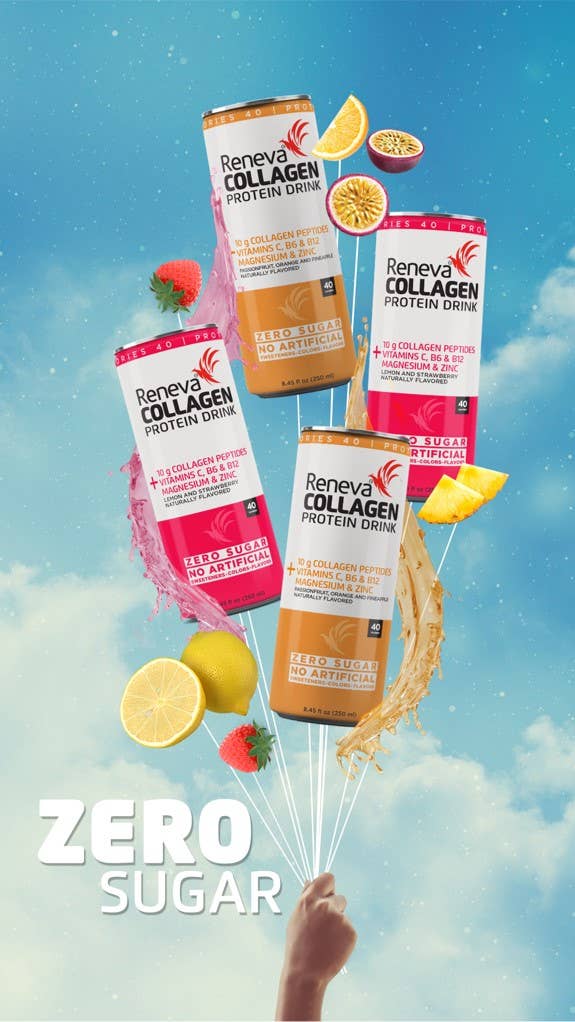 Reneva Collagen Drink and Powders - Wholesale Sports/Energy Drink - Reneva Collagen Protein Drink - Strawberry & Lemon5