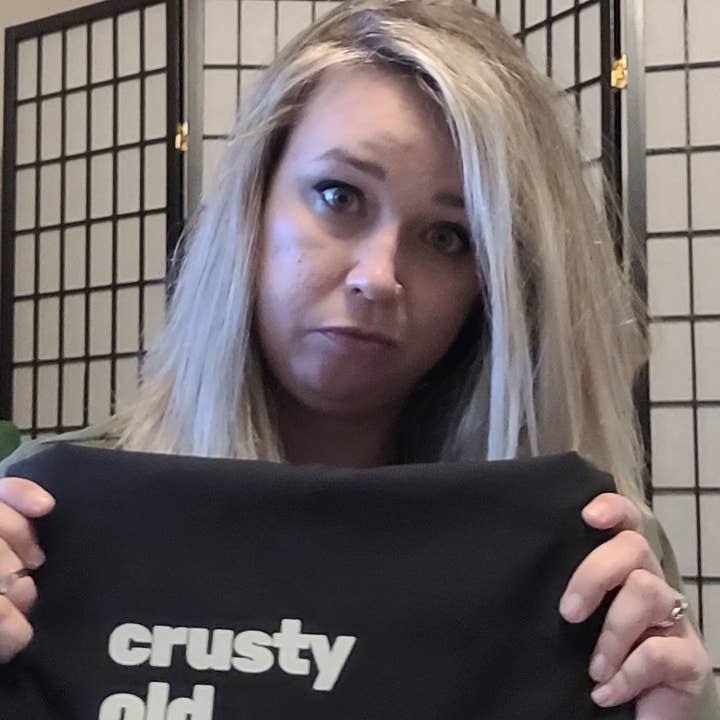 GetBullish - Wholesale Tote Bag - Women's - Crusty Old Gen X Lady Who Can't Even Slouchy Canvas Tote