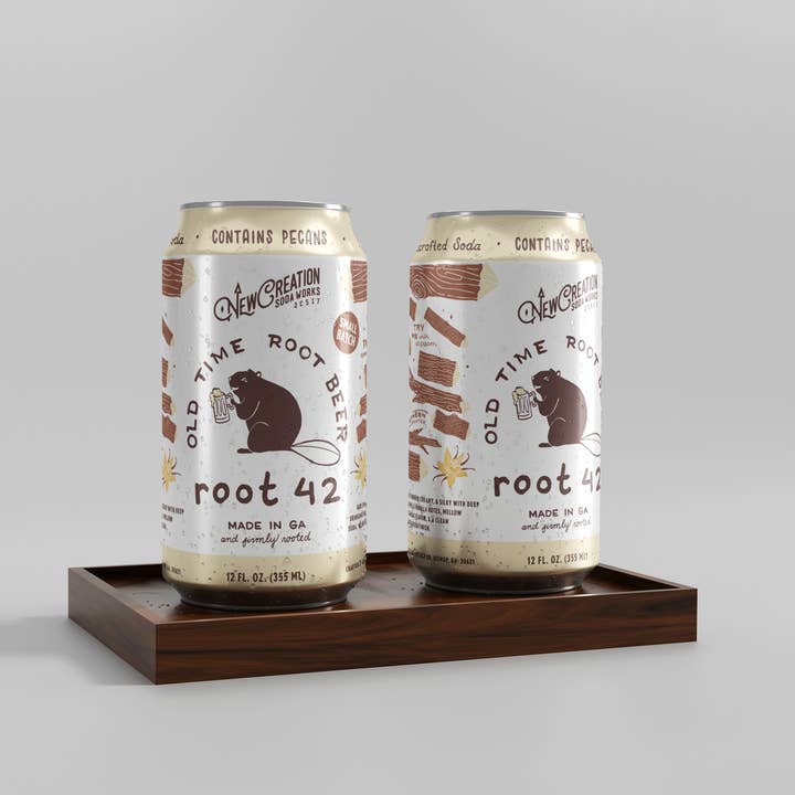 New Creation Soda - Wholesale Soda/Carbonated Drink - Root 42 Old-Fashioned Root Beer (Case of 16)1