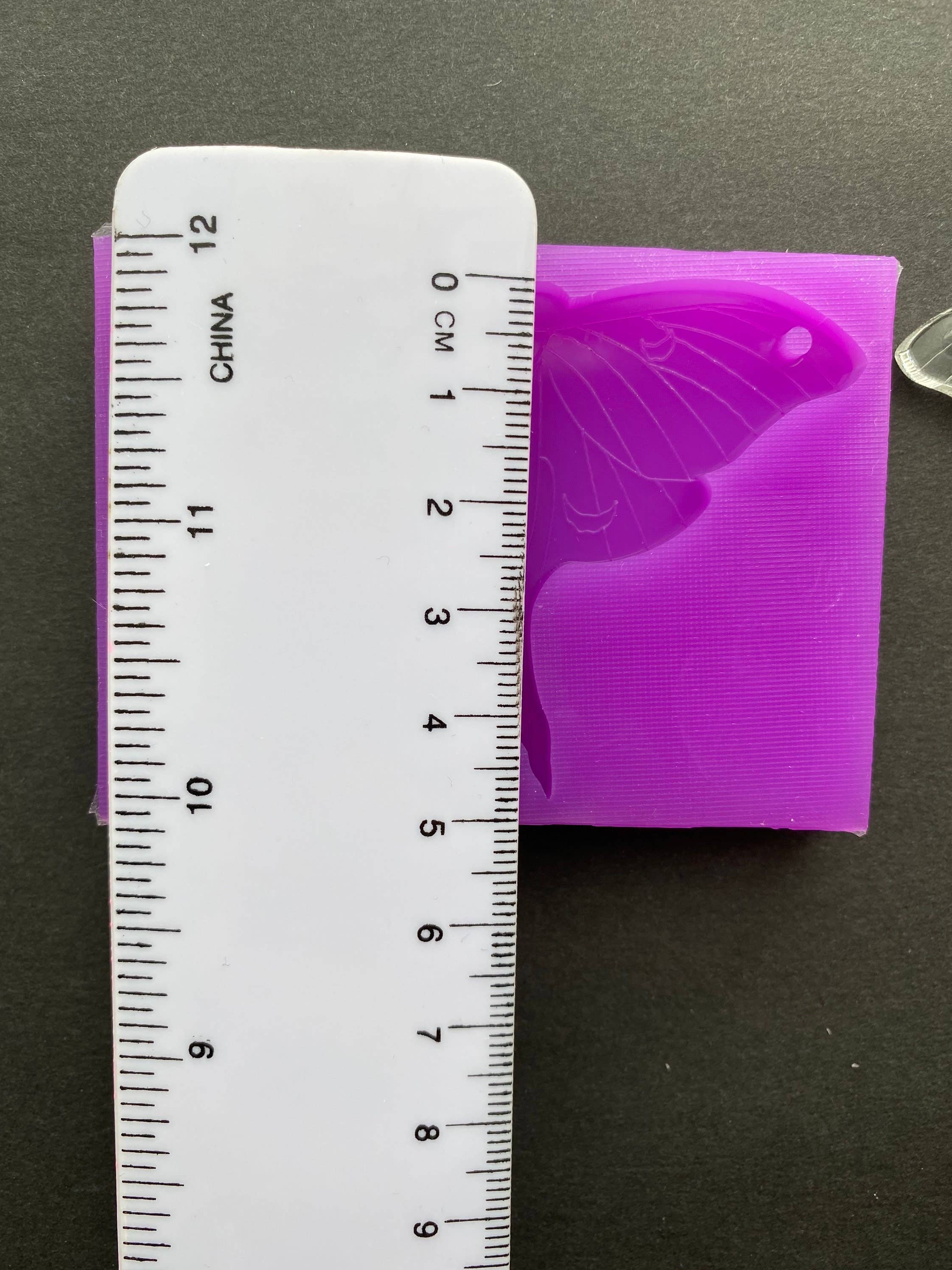 EllaRaeMouldsVinyls - Wholesale Craft Supplies - Lunar Moth, Lunar Butterfly Earring Silicone Mould3
