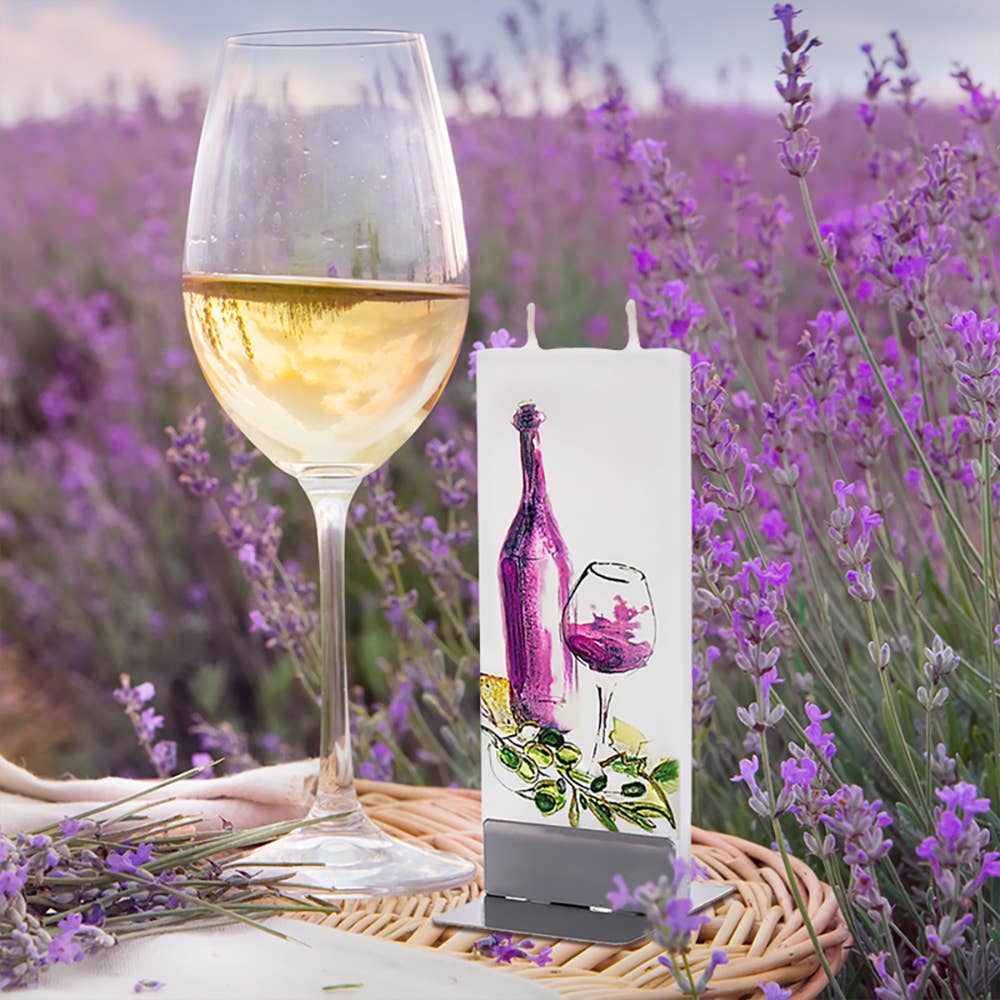 Flatyz Candles - Wholesale Novelty Candle - Flat Handmade Candle-Wine with Olives3