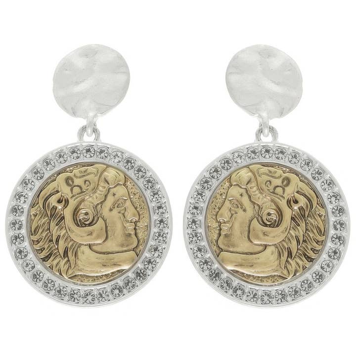 CC Wholesale Clothing - Wholesale Dangle Earrings - Roman Imperial Replica Coin Post Earrings1