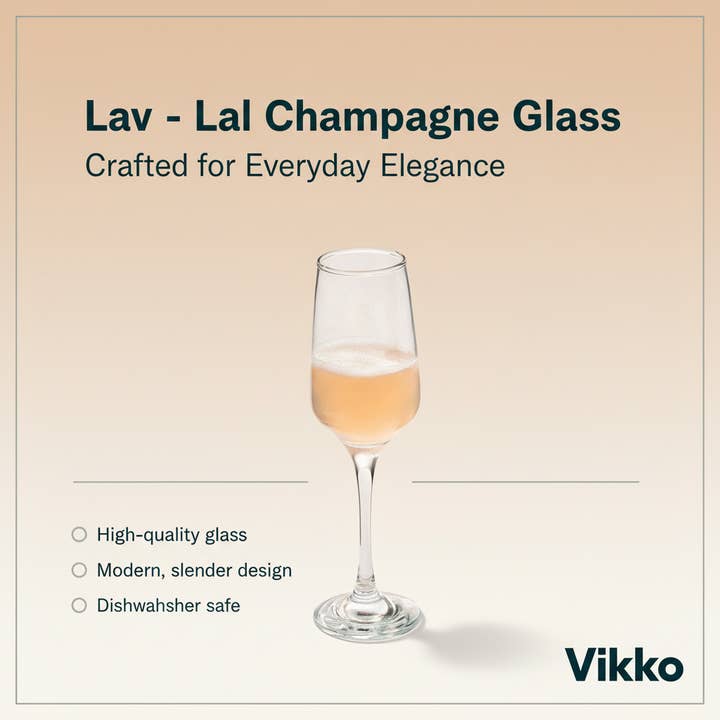 Kadra Kitchenware - Wholesale Champagne Flute - Lav - Lal Champagne Glass3
