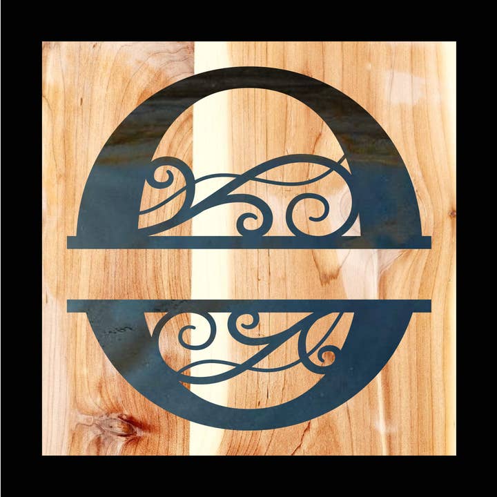 Monogram O Last Name Sign for wholesale by Designed With Sparks