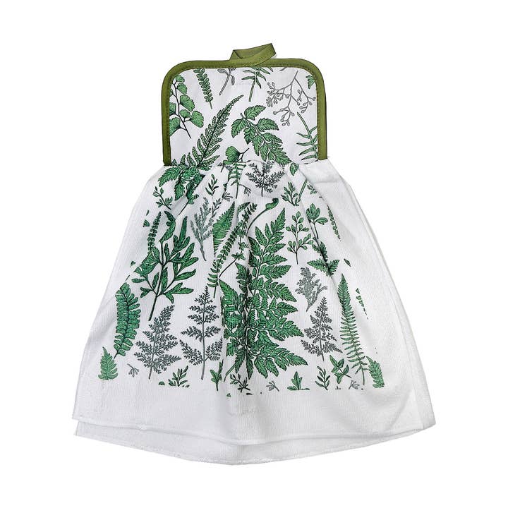 Tie Hand Towel Fern Leaves for wholesale by IH Casa Decor