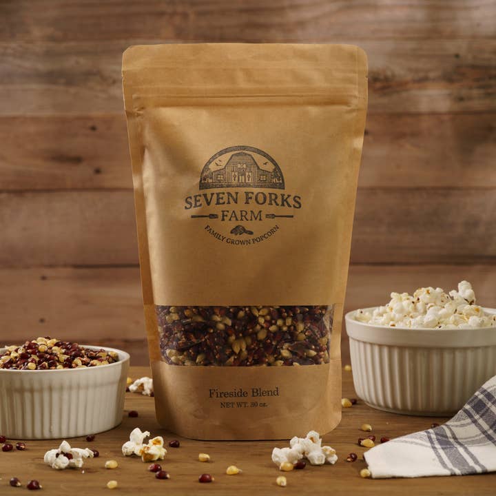 Seven Forks Farm - Wholesale Popcorn - Fireside Blend Popcorn 30oz. Bag