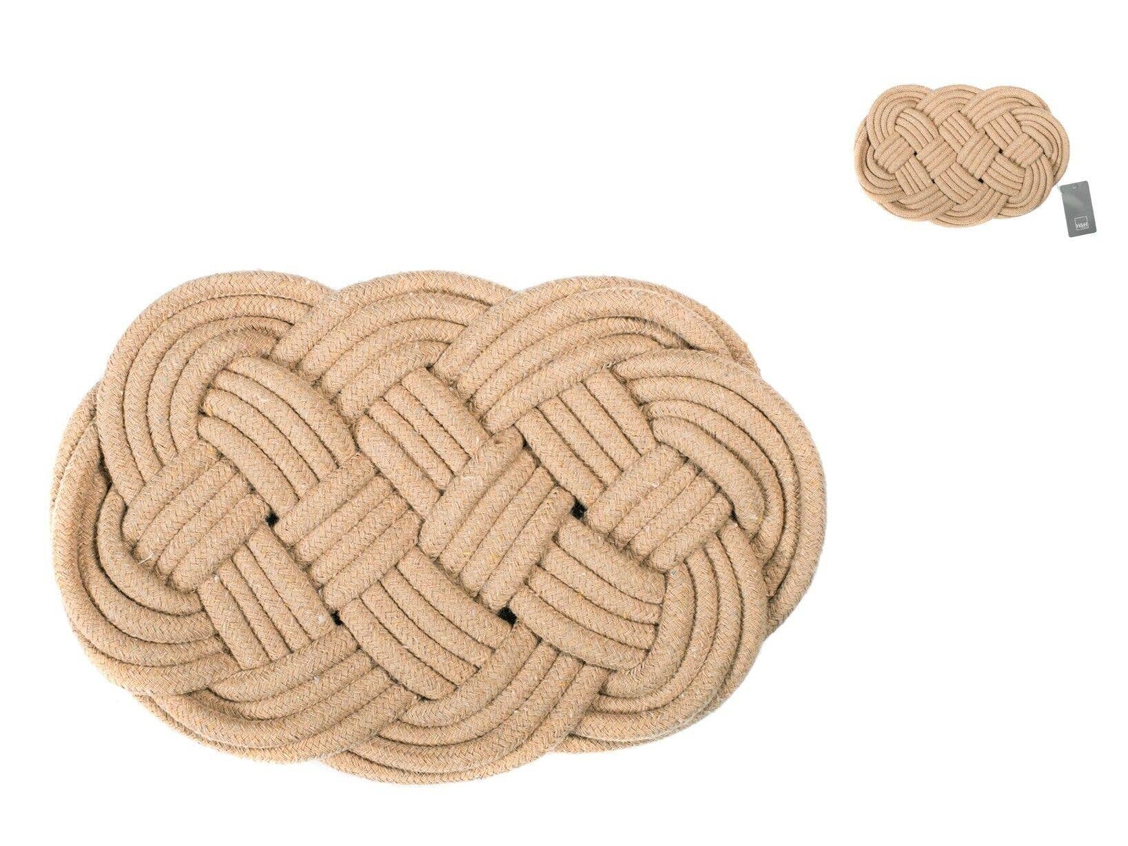 H&amp;H – Base para tacho por atacado – Base de Panela Oval em Algodão Bege cm 27X170