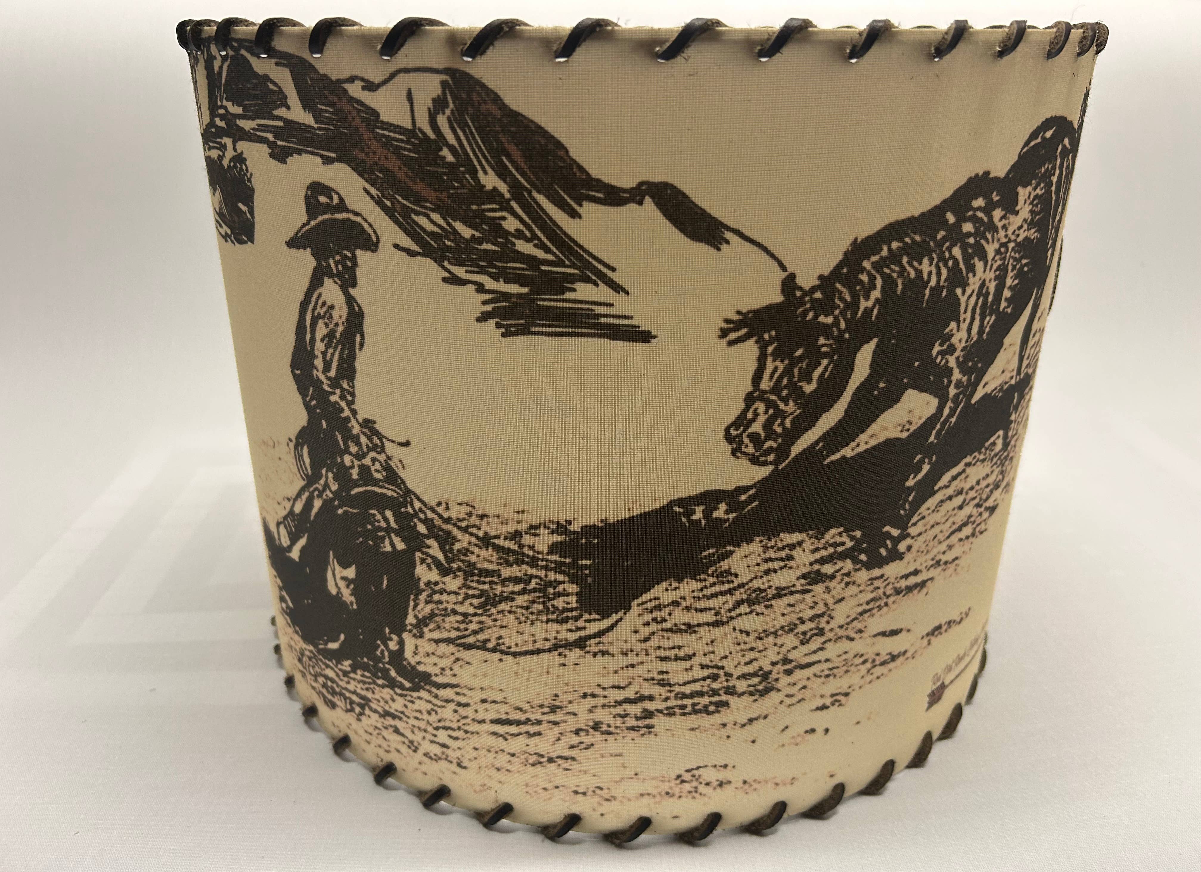 Red Dirt Ranch Clothing Company - Wholesale Lamp Shade - Lampshade Will James Smoky the Cowhorse Antique1