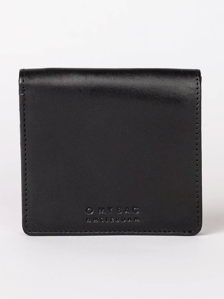 Alex Vikbar Plånbok - Svart Klassiskt Läder för wholesale av O My Bag