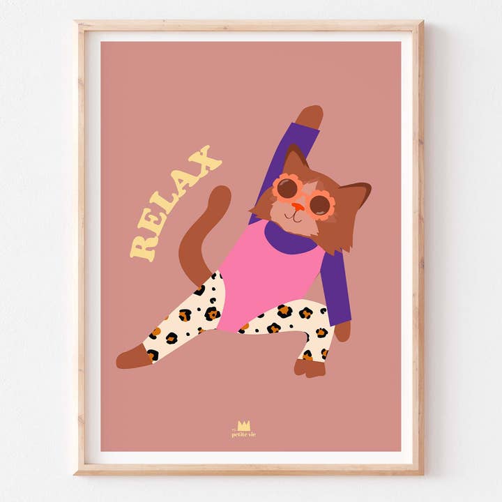 Ma Petite Vie – Großhandel Poster – Poster - Aerobic-Katze (30 x 40 cm)