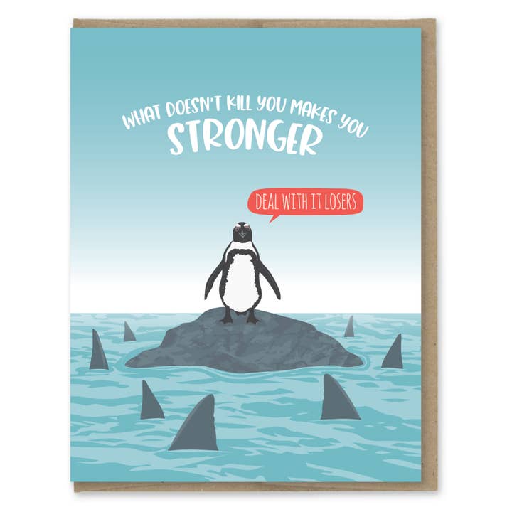 Vad som inte dödar dig Uppmuntringskort för wholesale av Modern Printed Matter