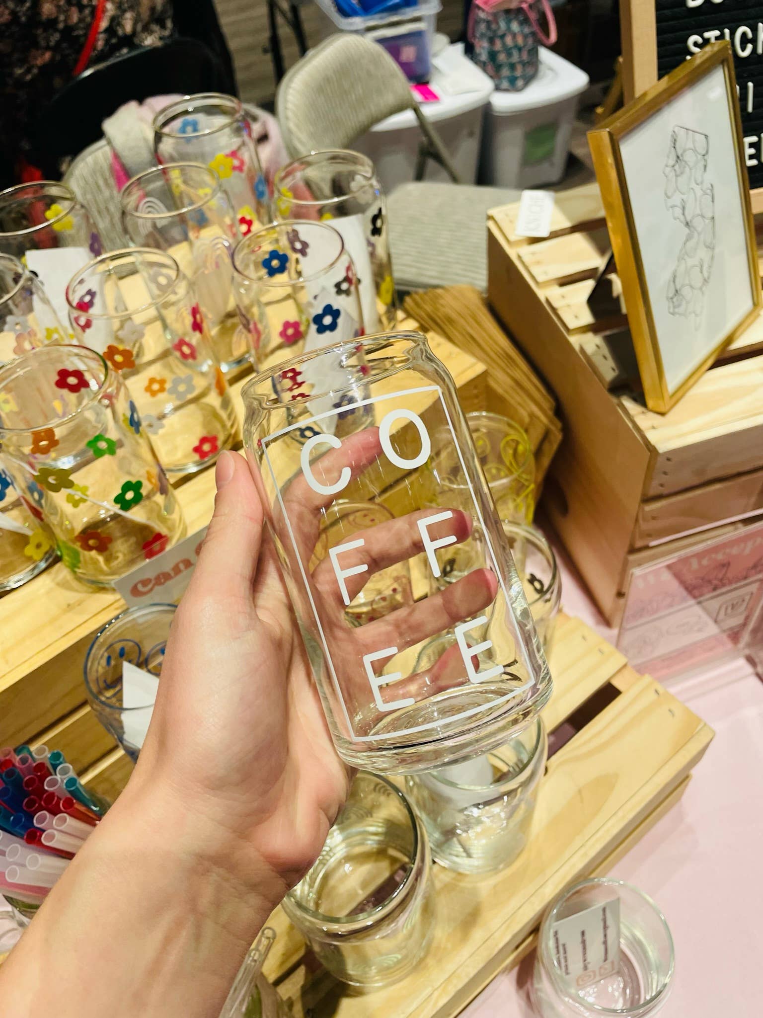 Wren and Rose - Wholesale Drinking Glass/Cup - "COFFEE" Can Glass2