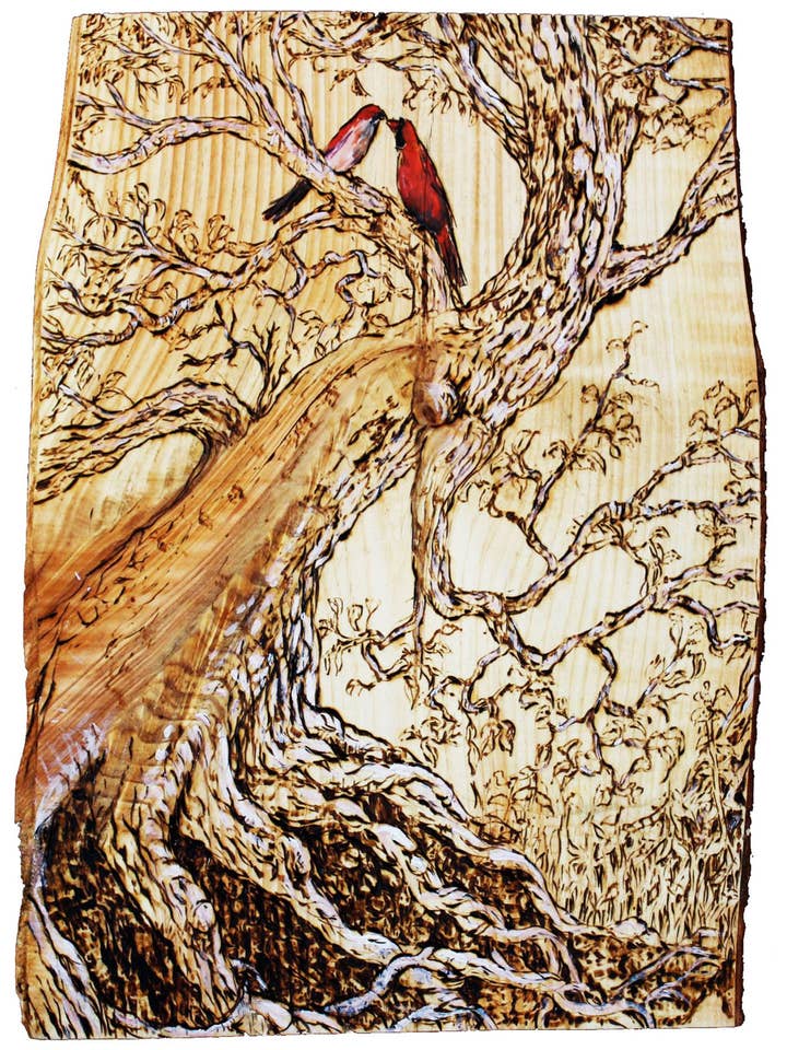 Love Birds for wholesale by wisdom from the wood greeting cards