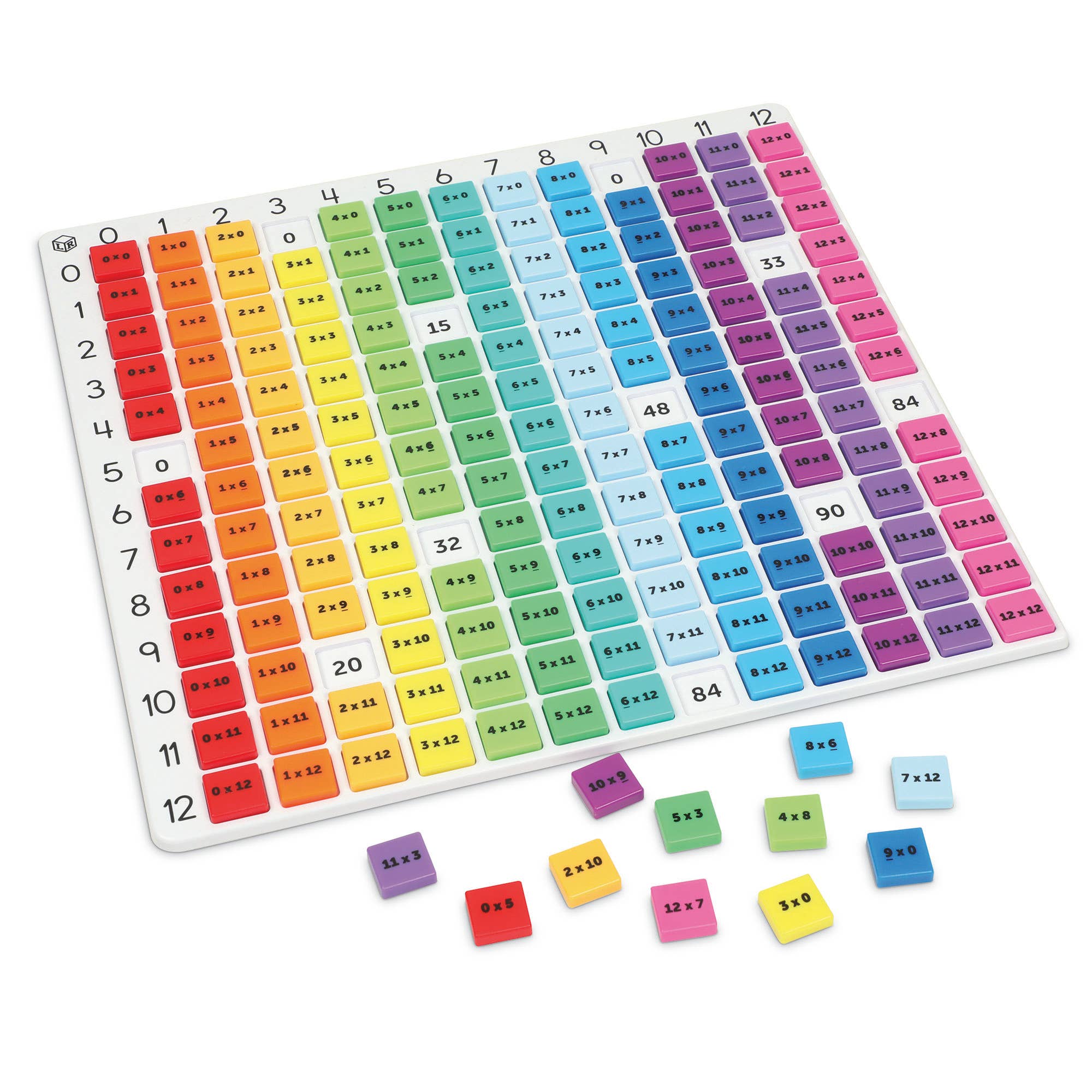 Learning Resources - Wholesale Toy Set - Kids - Rainbow Multiplication Board0