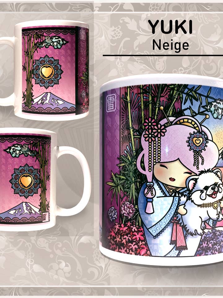 Mug - Yuki (Snow) - World Charming Dolls — Japan for wholesale by Miss Iz