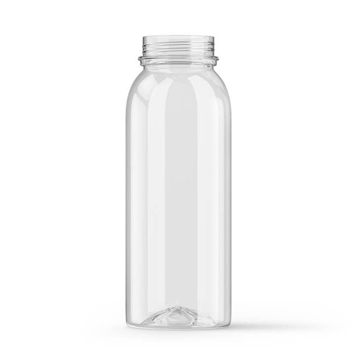 Ryd 8 oz klare PET runde juiceflasker 38mm DBJ MIA for engroshandel på Faire
