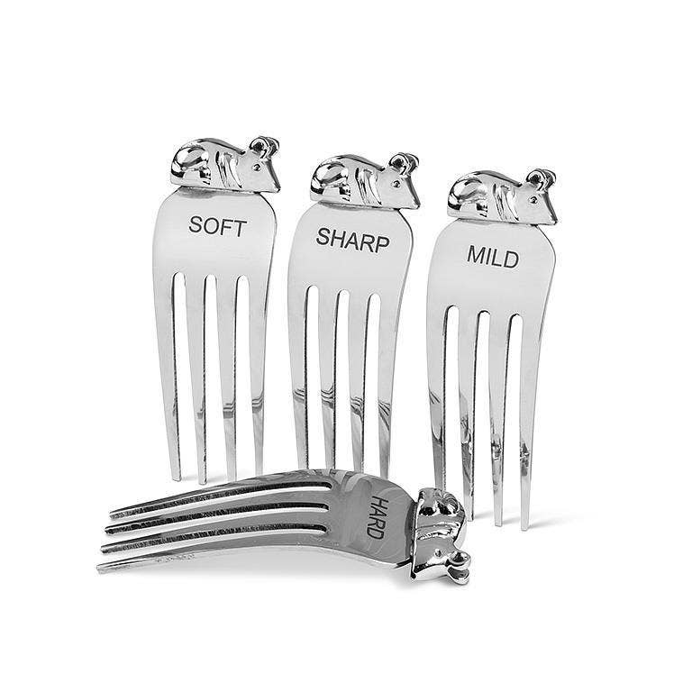 Abbott - Vente Couteaux à fromage - Marqueurs à fromage S/4 avec souris, 3 po de hauteur2